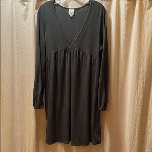 Elegant Black V-Neck Dress